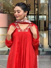 Printed Embroidery Cotton Blend Kurta With Pants & Dupatta